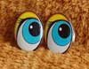 Глаза для игрушек - рисованные ГО-35-73 Глаза овальные 35мм