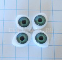 Глаза для фарфоровых кукол - 11*16мм (Зеленые)
